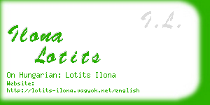 ilona lotits business card